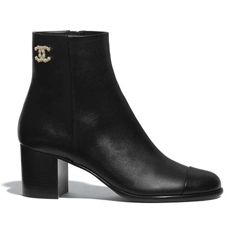 peep toe heeled ankle boots black chanel|Shop CHANEL ANKLE BOOTS .